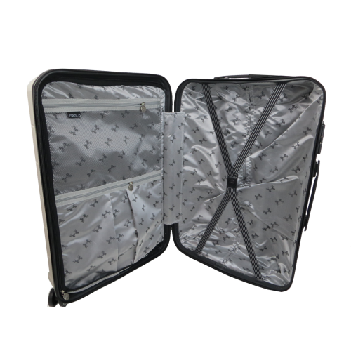 Малый чемодан из полипропилена 40L My Polo Светло-серый