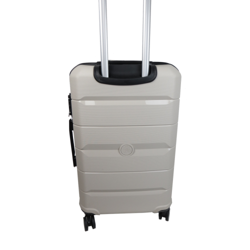 Средний чемодан из полипропилена 60L My Polo, Турция Светло-серый