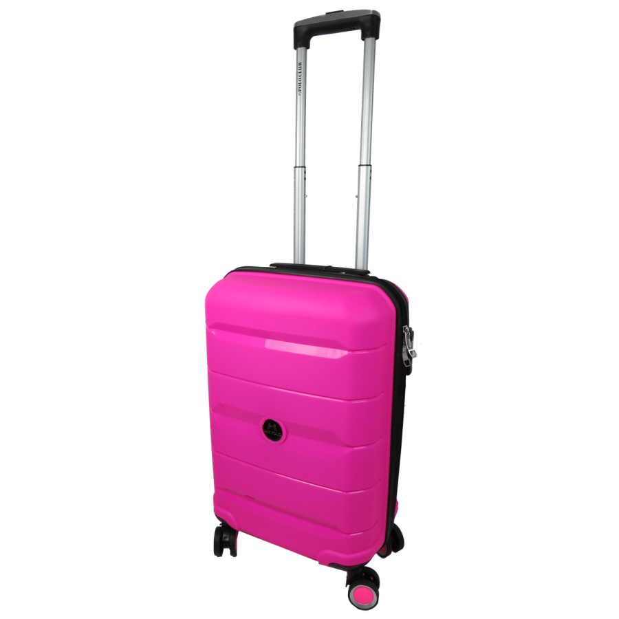 Маленький чемодан из полипропилена 40L My Polo розовый