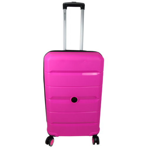 Средний чемодан из полипропилена 60L My Polo, Турция розовый