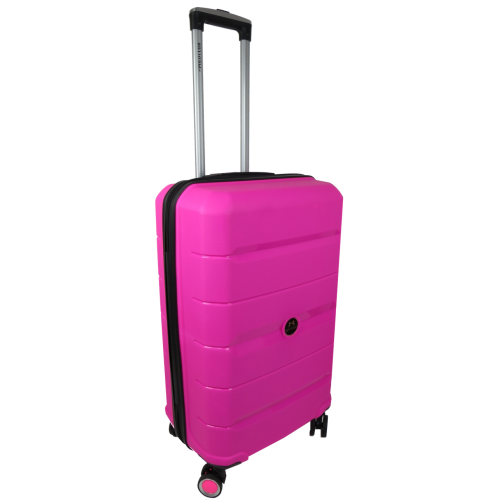 Средний чемодан из полипропилена 60L My Polo, Турция розовый