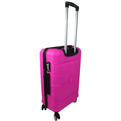 Средний чемодан из полипропилена 60L My Polo, Турция розовый