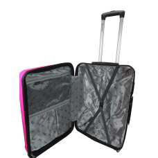 Средний чемодан из полипропилена 60L My Polo, Турция Розовый