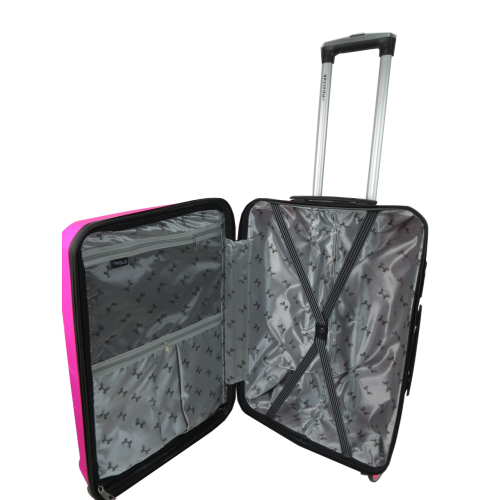 Средний чемодан из полипропилена 60L My Polo, Турция розовый