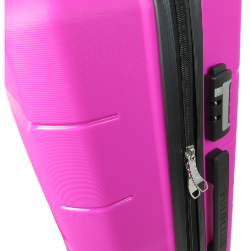 Средний чемодан из полипропилена 60L My Polo, Турция розовый