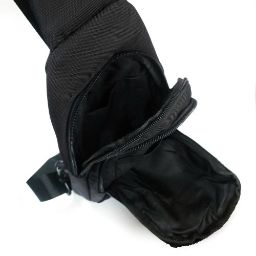 Мужская сумка тканевая  Lanpad Черная (LAN80002 black)