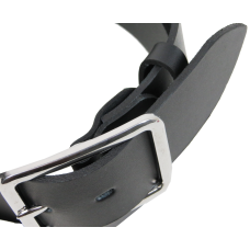 Широкий мужской ремень под джинсы Skipper Украина Черный