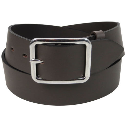 Широкий мужской ремень Skipper Украина Темно-коричневый