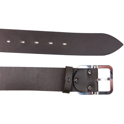 Широкий мужской ремень Skipper Украина Темно-коричневый