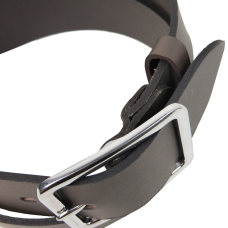 Широкий мужской ремень Skipper Украина Темно-коричневый