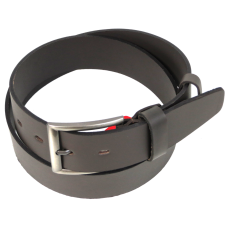 Широкий мужской кожаный ремень под джинсы Skipper Темно-коричневый