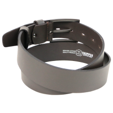 Широкий мужской кожаный ремень под джинсы Skipper Темно-коричневый