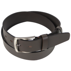 Широкий мужской кожаный ремень Skipper, Украина темно-коричневый