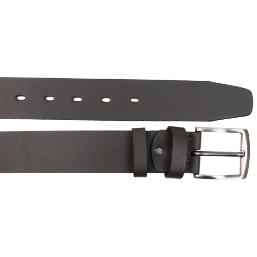 Широкий мужской кожаный ремень Skipper, Украина темно-коричневый