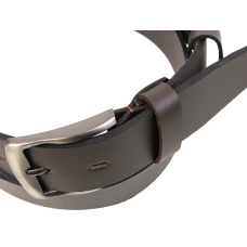 Широкий мужской кожаный ремень Skipper, Украина темно-коричневый