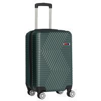 Пластиковый чемодан на колесах средний размер 70L GD Polo изумрудный