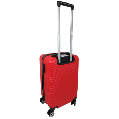 Малый пластиковый чемодан на колесах 45L GD Polo красный