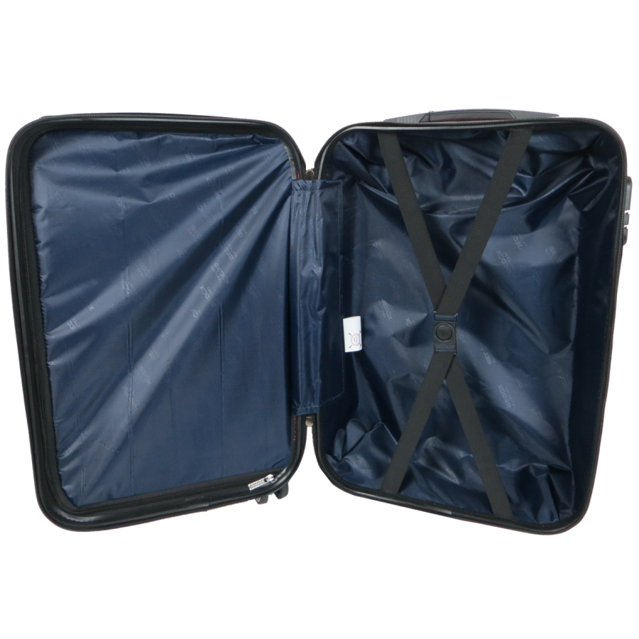 Малый пластиковый чемодан на колесах 45L GD Polo красный