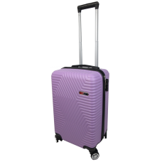 Малый пластиковый чемодан на колесах 45L GD Polo сиреневый