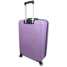 Большой пластиковый чемодан на колесах 115L GD Polo сиреневый
