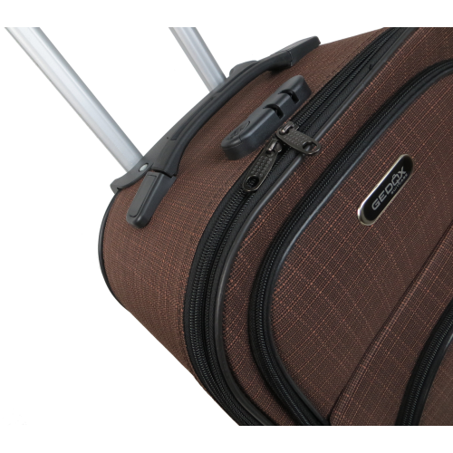 Маленький тканевый чемодан 42L Gedox GD Polo коричневый