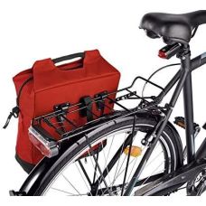Велосипедная сумка на багажник с дождевиком 18L Сrivit Красная