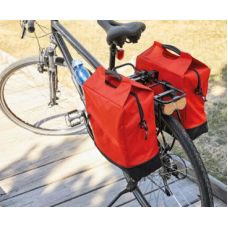 Велосипедная сумка на багажник с дождевиком 18L Сrivit Красная
