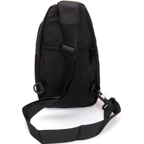 Мужская сумка слинг Lanpad тканевая Черный