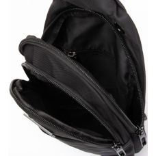 Мужская сумка слинг Lanpad тканевая Черный