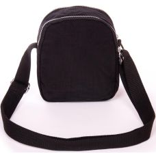 Женская текстильная сумка кросс боди Jielshi Черная (LANC23 black)