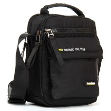 Сумка мужская Lanpad тканевая черный (LAN4118 black)