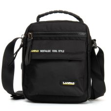 Сумка мужская Lanpad тканевая черный (LAN4118 black)