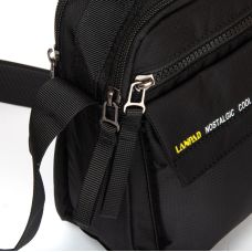 Сумка мужская Lanpad тканевая черный (LAN4118 black)