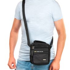 Сумка мужская Lanpad тканевая черный (LAN4118 black)