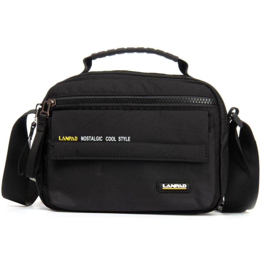 Сумка мужская Lanpad тканевая черный (LAN4120 black)