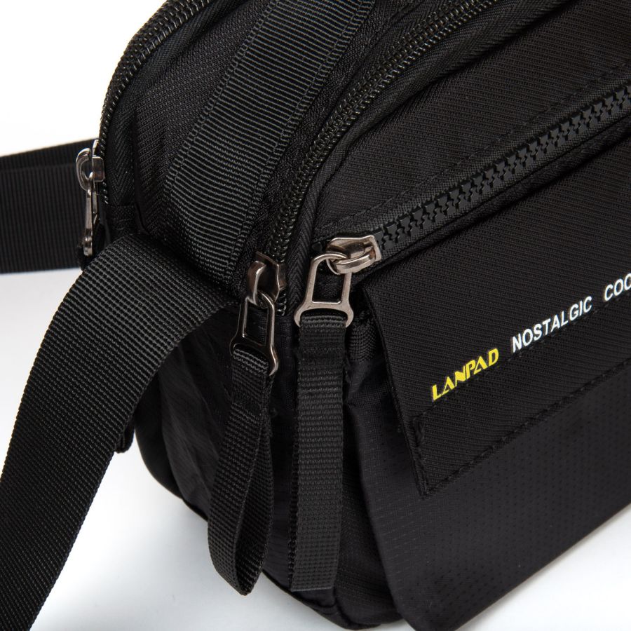 Сумка мужская Lanpad тканевая черный (LAN4120 black)