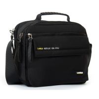 Мужская сумка тканевая  Lanpad черная (LAN4119 black)