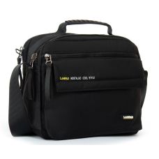 Мужская сумка тканевая  Lanpad черная (LAN4119 black)