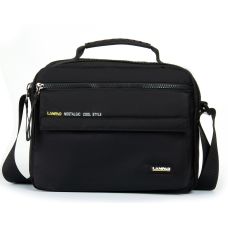 Мужская сумка тканевая  Lanpad черная (LAN4119 black)