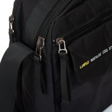 Мужская сумка тканевая  Lanpad черная (LAN4119 black)
