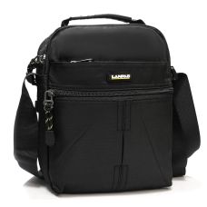Сумка мужская планшет Lanpad черная (LAN3788 black)
