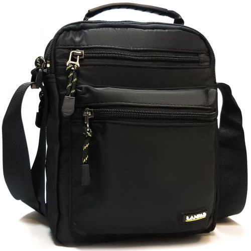 Мужская сумка-планшет Lanpad черная (LAN3791 black)