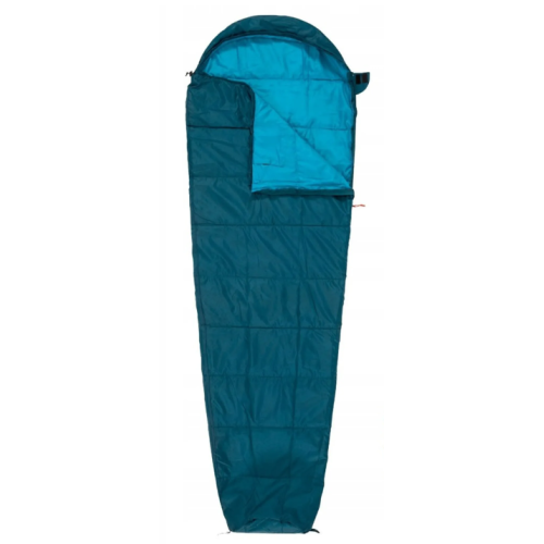 Летний спальный мешок, спальник +13,6C Rocktrail синий с голубым