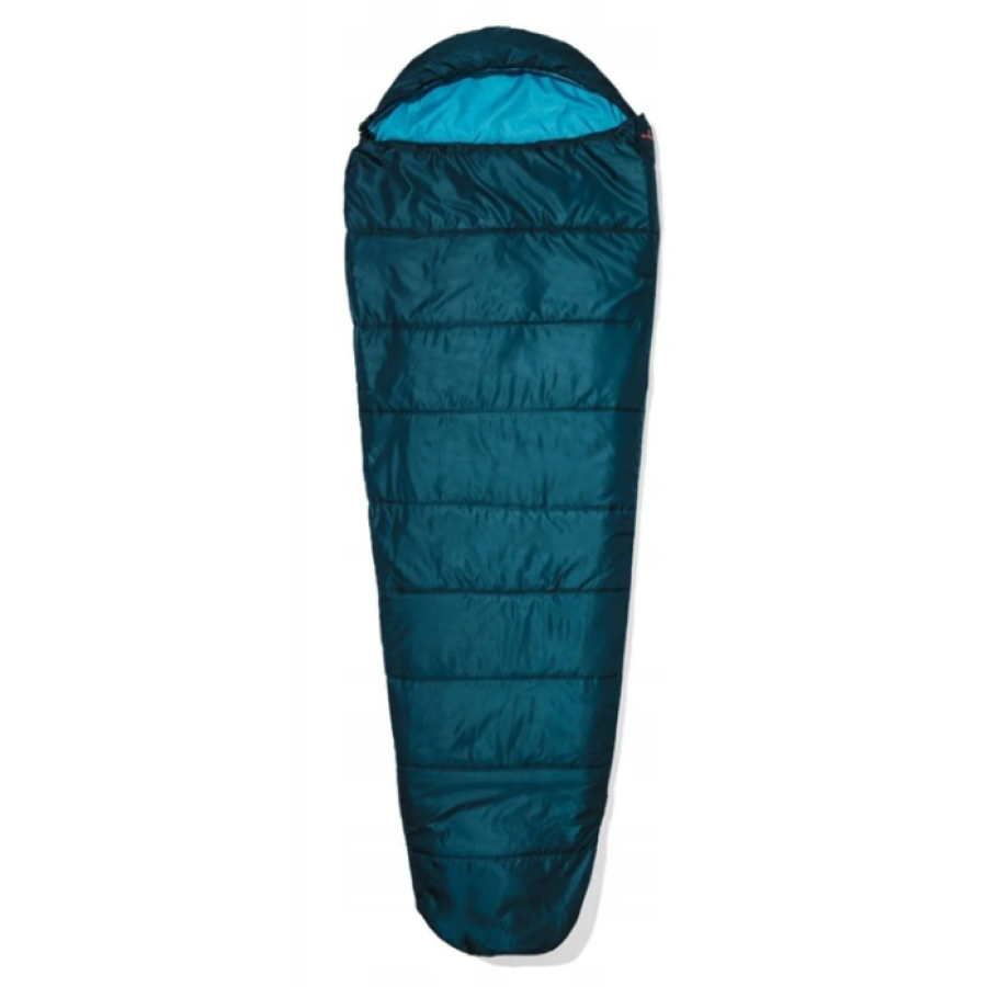 Летний спальный мешок, спальник +13,6C Rocktrail синий с голубым