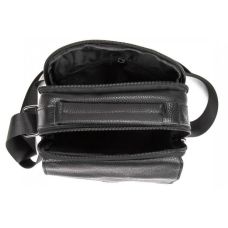 Мужская кожаная сумка мессенджер Tiding Bag Черная