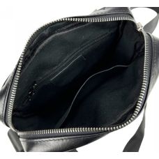 Мужская сумка из натуральной кожи Tiding Bag Черная (S8017A)