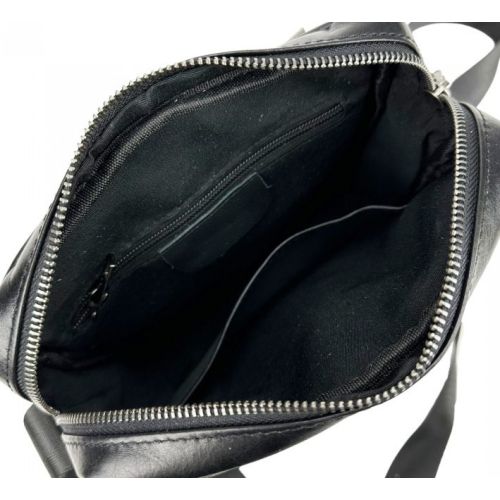 Мужская сумка из натуральной кожи Tiding Bag Черная
