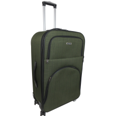 Большой текстильный чемодан на колесах 100L Gedoх GD Polo Хаки
