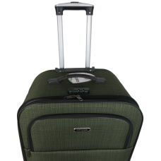 Большой текстильный чемодан на колесах 100L Gedoх GD Polo Хаки
