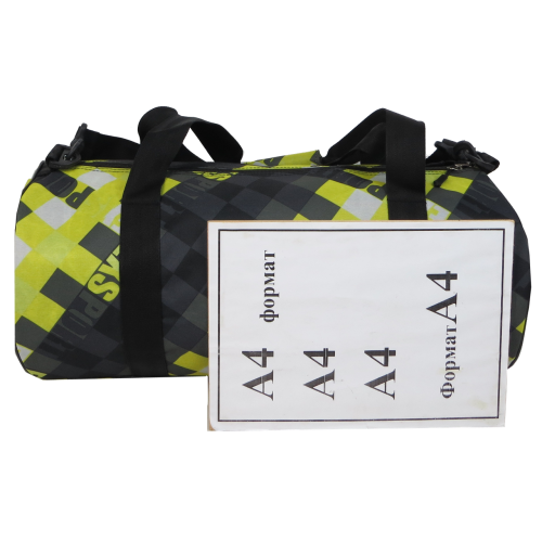 Сумка спортивная для тренировок 28L Wallaby Украина Салатовая с черным